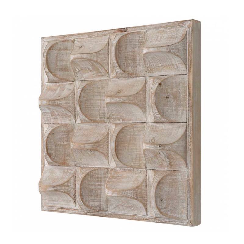 Pickford Textural Wood Wall Decor - Natural
